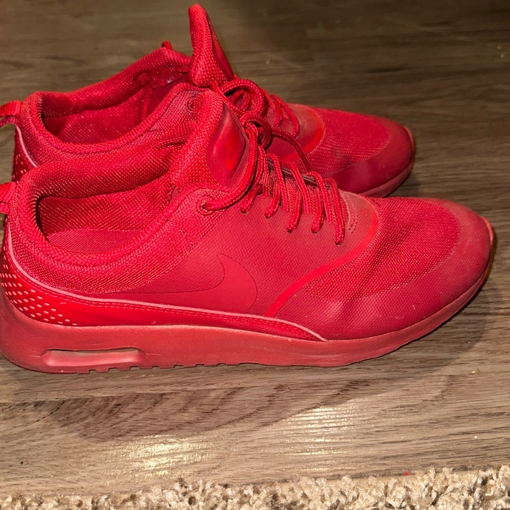 Red Nikes worn 3x